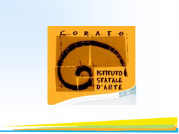 La Presentazione  - ISTITUTO STATALE D`ARTE