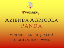 presentazione Azienda Agricola Panda