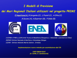 I modelli di previsione dei mari regionali italiani in PRIMI