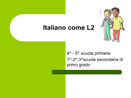 Italiano come L2