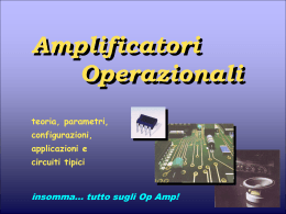 configurazioni e impiego degli Op Amp