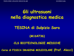 Ultrasuoni nella diagnostica medica - pdf