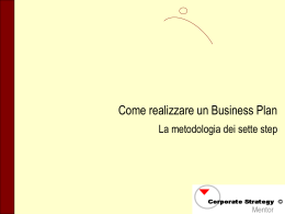 Strategic planning - Presentazione (ppt