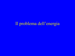 Il problema dell`energia