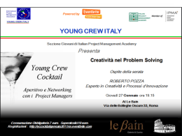 CREATIVITA` E INNOVAZIONE IN AZIENDA.