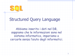 Corso di SQL