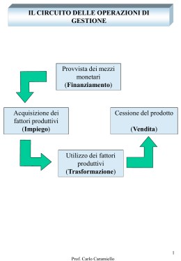 IN PARTICOLARE: IL CAPITALE DI RISCHIO