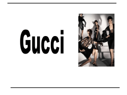 Gucci: Presentazione dell`azienda
