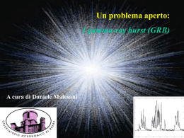 I gamma-ray burst (GRB) - Osservatorio Astronomico di Brera