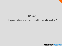 IPSec il guardiano del traffico di rete? - Center