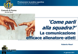 Come parli alla squadra?