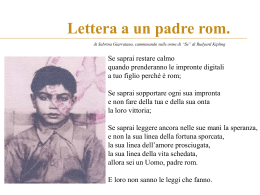 Lettera ad un padre Rom