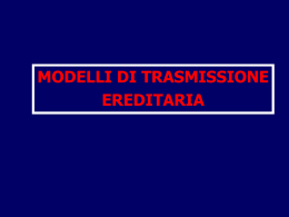 modelli trasmissione ereditaria