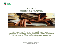 burocrazia - CISL Sardegna