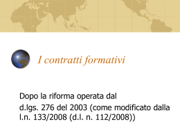 Lezione17.09-10 Formazione - Università degli Studi di Ferrara