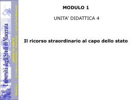 il ricorso al capo dello stato - alfabetico dei docenti 2009