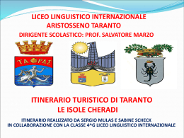 Itinerario Turistico di Taranto