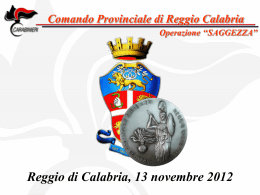 Operazione ``SAGGEZZA`