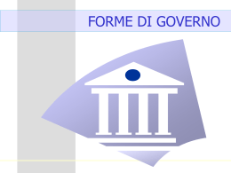 Le forme di governo