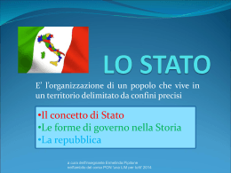 LO STATO - "Gesualdo Nosengo" Petrosino