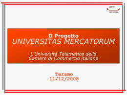 Dalle Camere di Commercio l`Ateneo telematico di chi lavora per