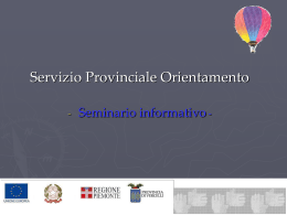 Servizio Provinciale di Orientamento