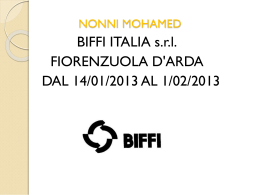 NONNI MOHAMED – STAGE INVERNALE 2013