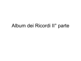 Album dei Ricordi II° parte