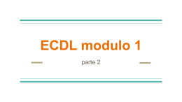 ECDL modulo 1