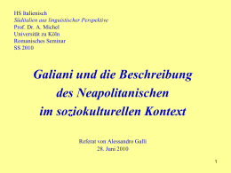 S&uuml;ditalien aus linguistischer Perspektive