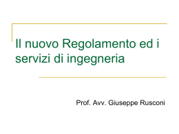 slide sulla relazione dell`avv. Rusconi