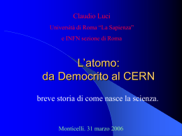 da Democrito al CERN