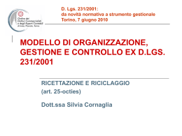 D. Lgs. 231/2001