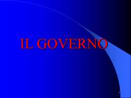 Il Governo - Leggi e informazione radiotelevisiva
