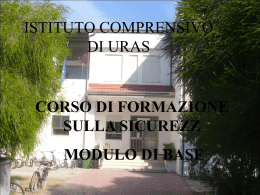 Corso 4 ore base URAS - Istituto Comprensivo Statale di Uras
