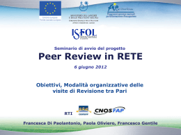 DiPaolantonio_Gentile_Oliviero_Peer review in Rete