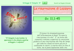La risurrezione di Lazzaro (Gv. 11,1-45)
