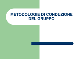 Servizio sociale conduzione di gruppo e riunione