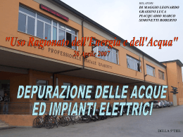 Relazione dell`IPSIA "G. Fascetti"