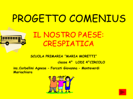 Presentazione della Scuola Primaria di Crespiatica