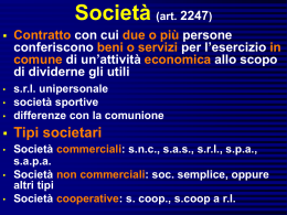 Societ&agrave;