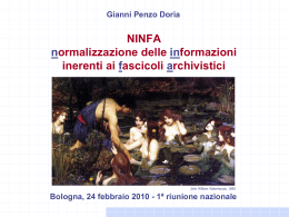 Il progetto Ninfa