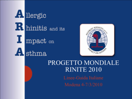 La rinite - Progetto LIBRA