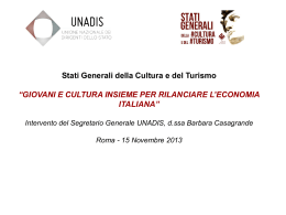 Scarica le Slides relative all`intervento del Segretario