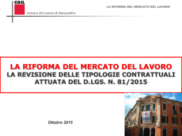 TIPOLOGIE CONTRATTUALI - FISAC CGIL Alessandria