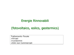 Energie Rinnovabili - Ordine dei Dottori Commercialisti e degli