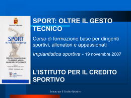 L`istituto per il credito sportivo 769K