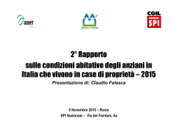 Slide di presentazione &ndash; Claudio Falasca