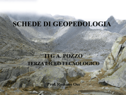 schede di geopedologia - Istituto Tecnico Tecnologico Andrea Pozzo