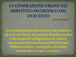 la generazione umana del duecento